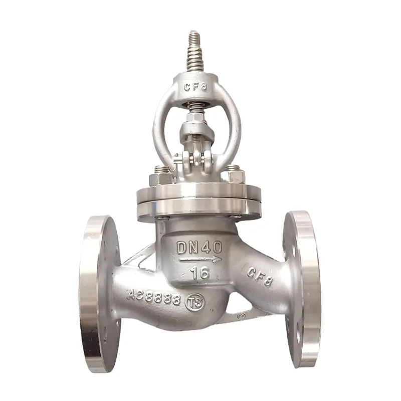 ສະແຕນເລດ 304 Flanged Globe Valve