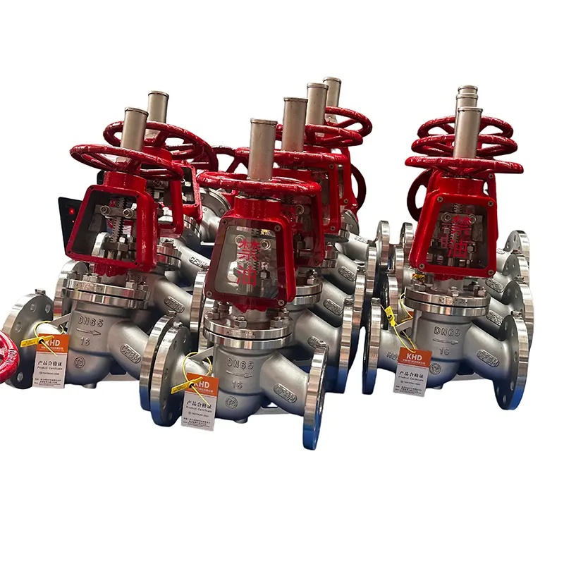 ສະແຕນເລດ Oxygen Globe Valve