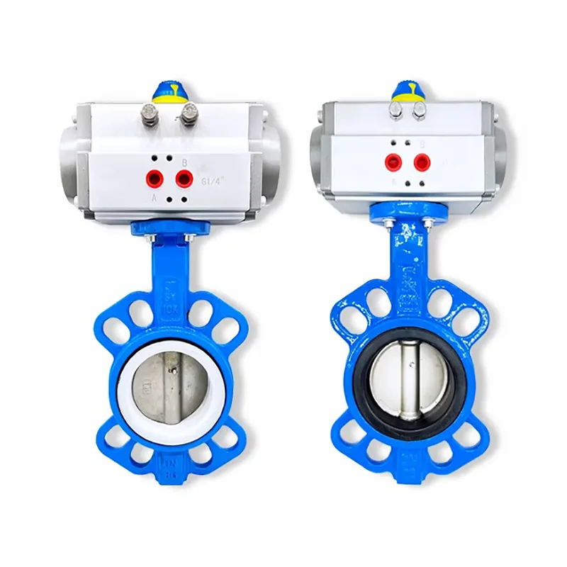 ສະແຕນເລດ Pneumatic Butterfly Valve